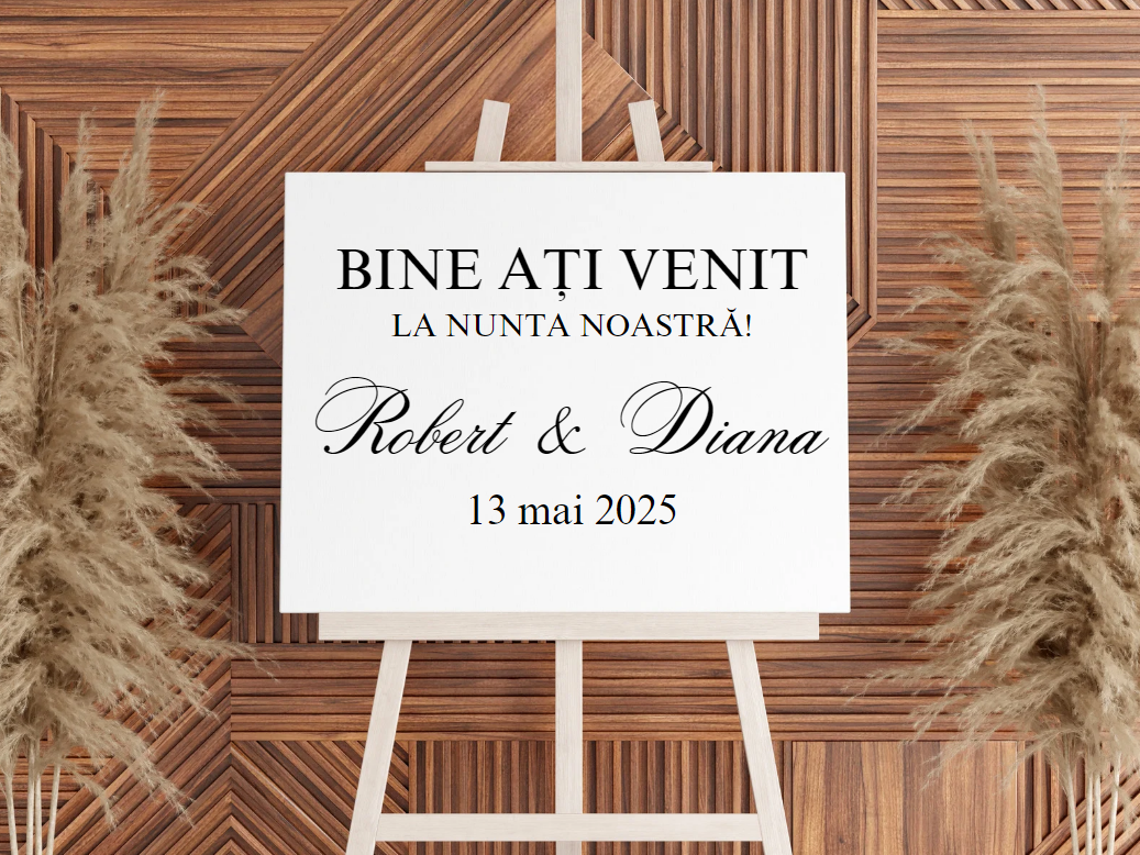 Sticker personalizat panou de bun venit-Icarts