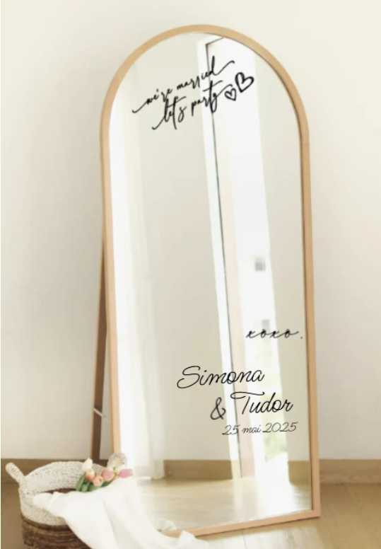 Sticker oglinda bun venit 5