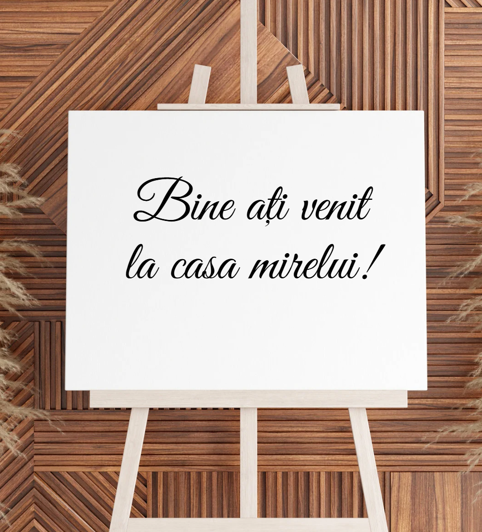 Sticker personalizat panou de bun venit-Icarts