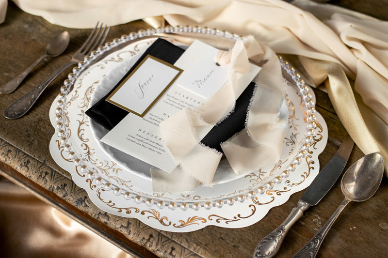 Panglica de matase(chiffon), Crem, 40mm/5m