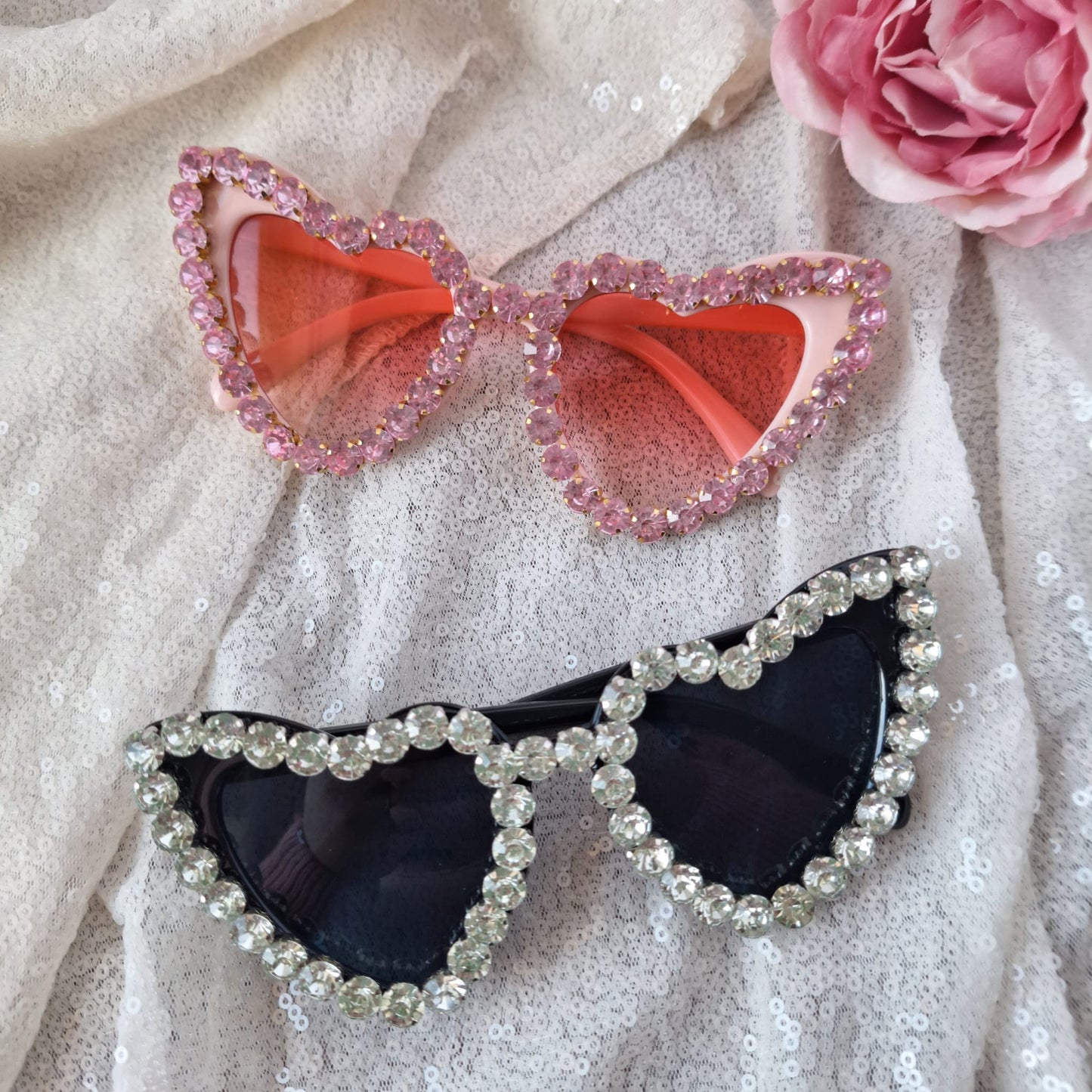 Ochelari inimioara cu pietre