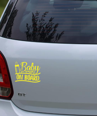 Sticker auto Baby on board