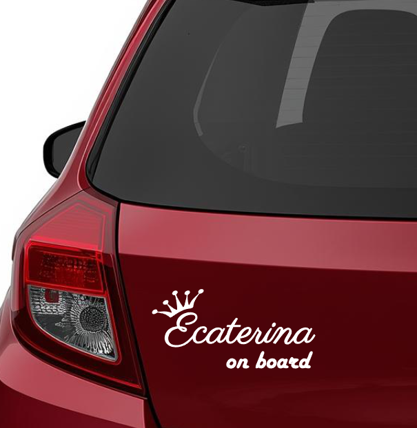 Sticker auto personalizat nume