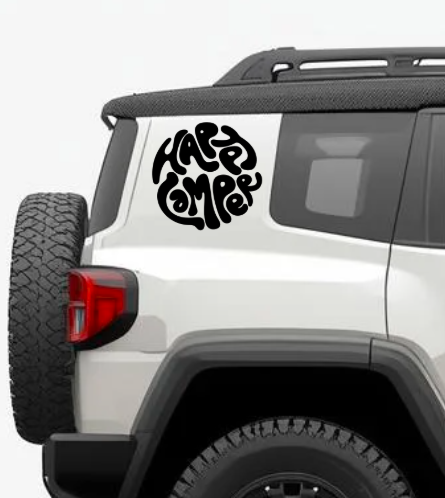 Sticker auto Happy camper