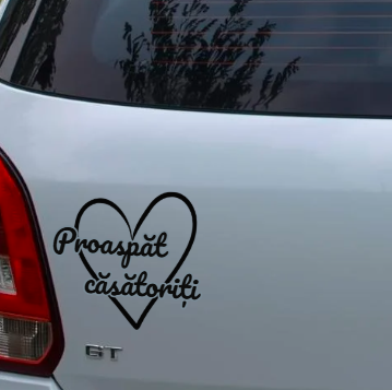 Sticker auto Proaspăt căsătoriți