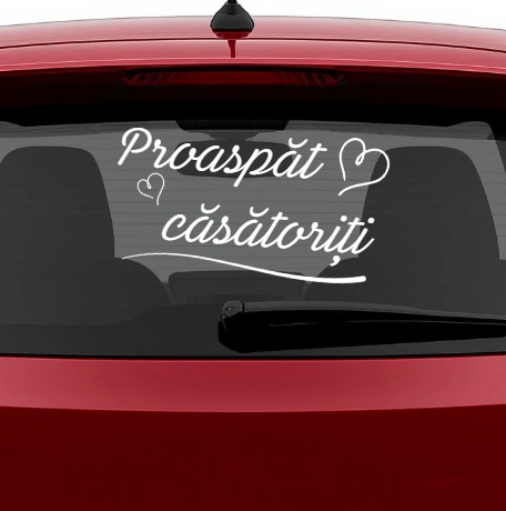 Sticker auto Proaspăt căsătoriți