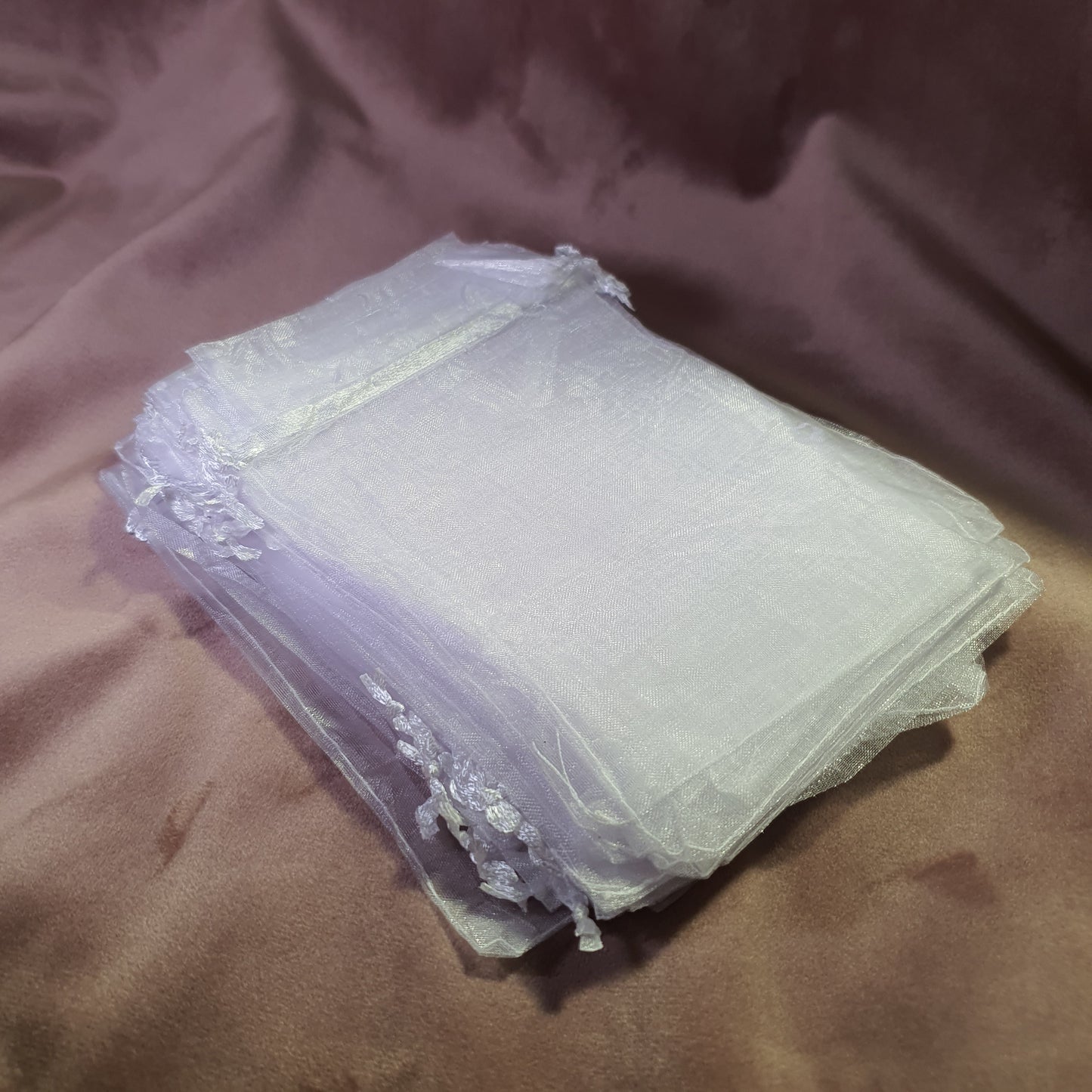 Săculeți organza 10x15cm Alb