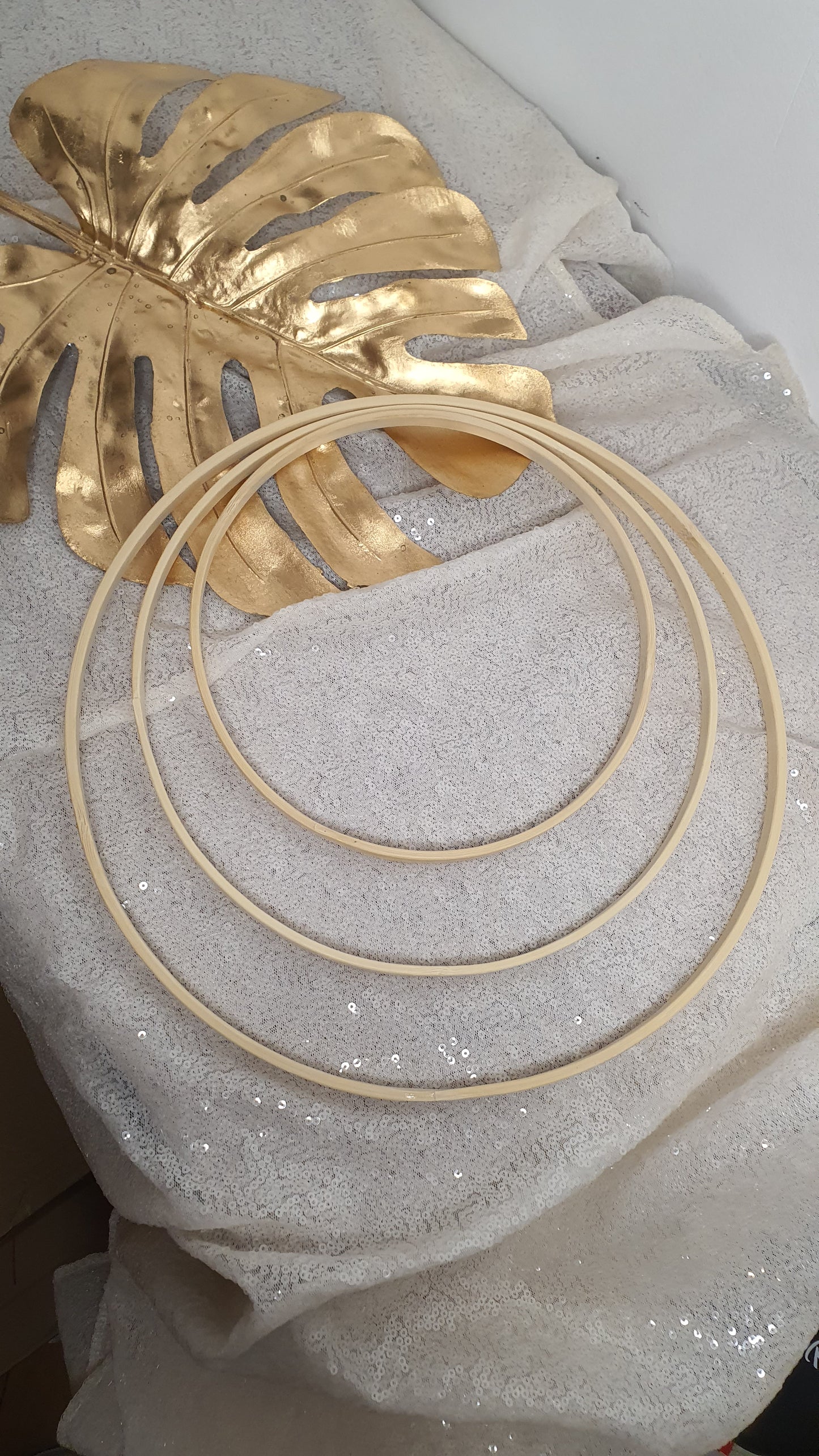 Cerc 30cm din lemn pentru aranjamente