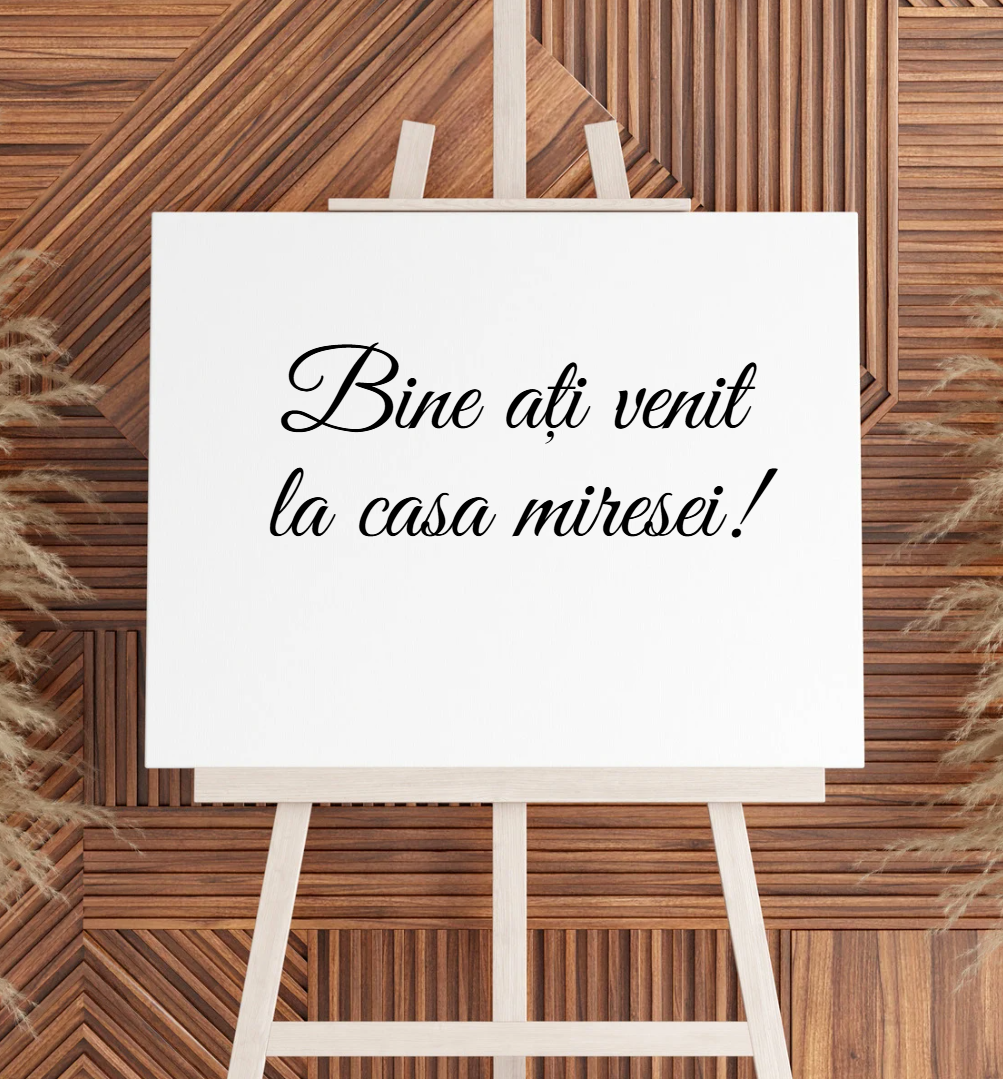 Sticker personalizat panou de bun venit-Icarts