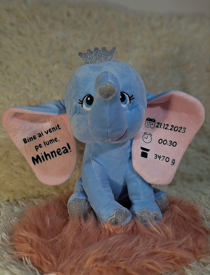Elefant pluș personalizat