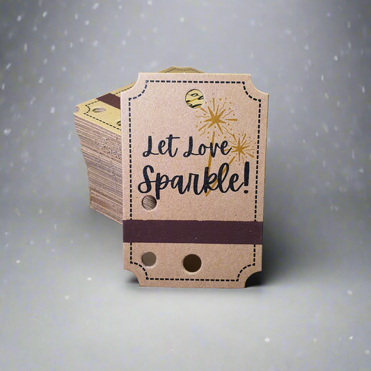 Etichete Let love sparkle 100 buc