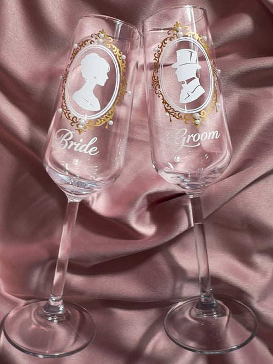 Set stickere Bride / Groom nunta-ICarts