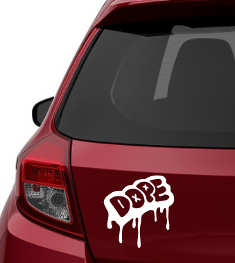 Sticker auto DOPE