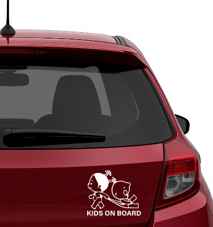 Sticker auto Kids on board