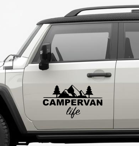 Sticker auto Campervan life