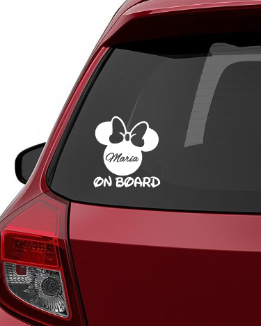 Sticker auto personalizat nume